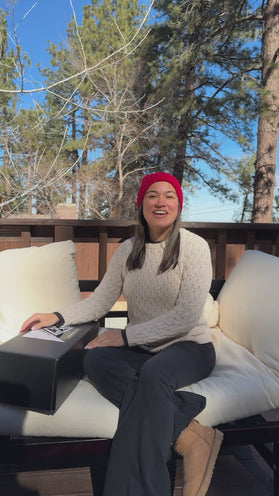a person sitting on a couch